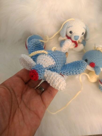 Varal de Berço com Amigurumis