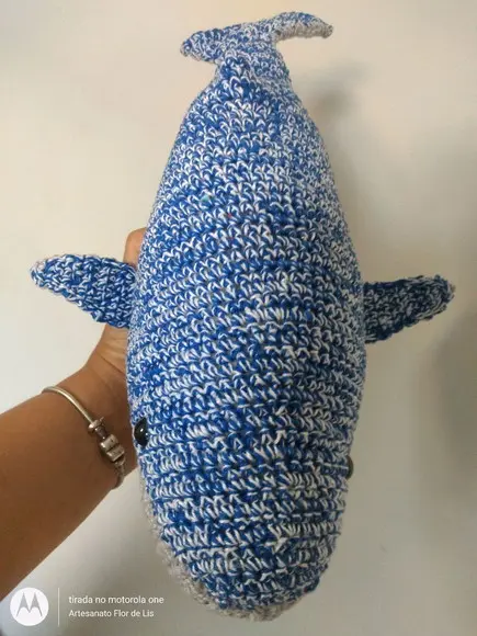 Amigurumi Baleia Azul em Crochê