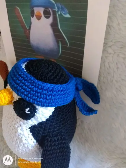 Amigurumi - Boneco Pengu Featherknight de Crochê