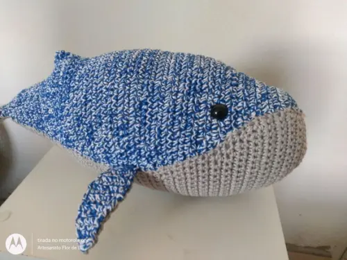 Amigurumi Baleia Azul em Crochê