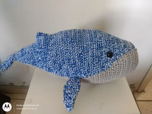 Amigurumi Baleia Azul em Crochê