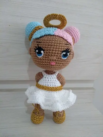 Amigurumi Boneca Algodão Doce