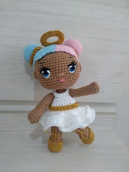 Amigurumi Boneca Algodão Doce