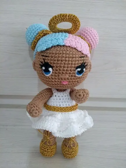 Amigurumi Boneca Algodão Doce