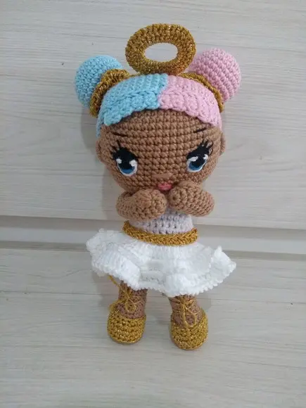 Amigurumi Boneca Algodão Doce