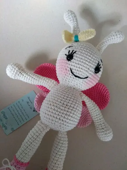 Amigurumi Borboleta Cristal