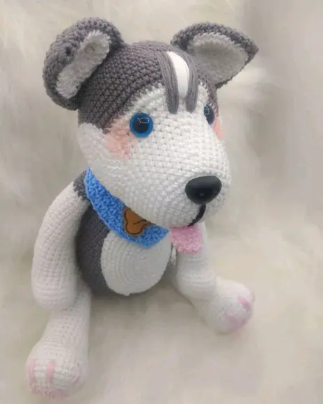 Amigurumi Cachorrinho Husk Siberiano