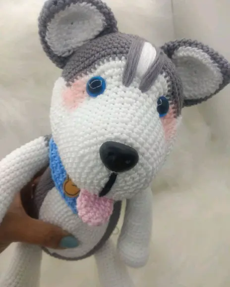 Amigurumi Cachorrinho Husk Siberiano