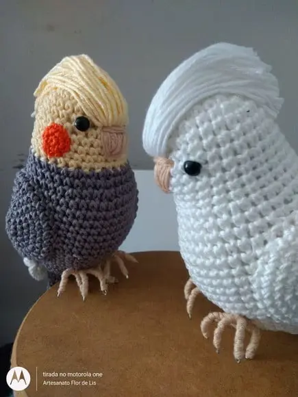 Amigurumi Calopsita Branca
