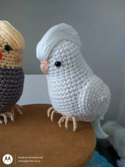 Amigurumi Calopsita Branca