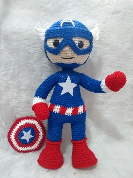 Amigurumi Capitão América