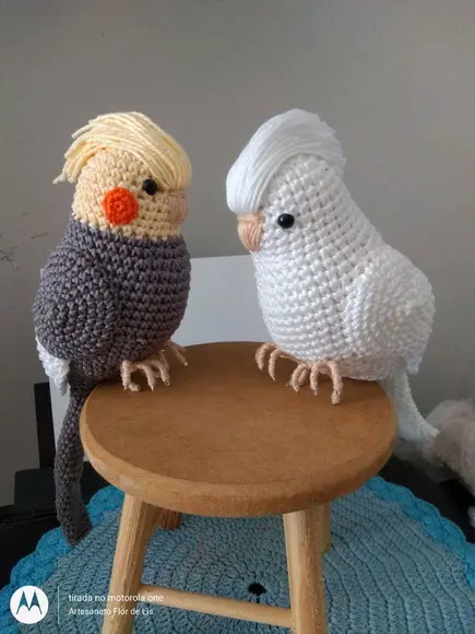 Amigurumi Calopsita Branca