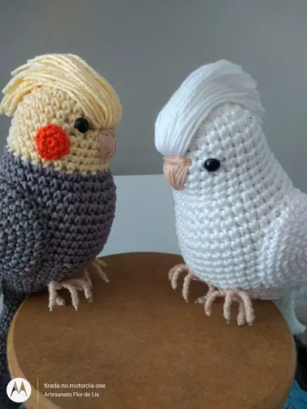 Amigurumi Calopsita Branca