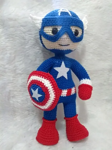 Amigurumi Capitão América