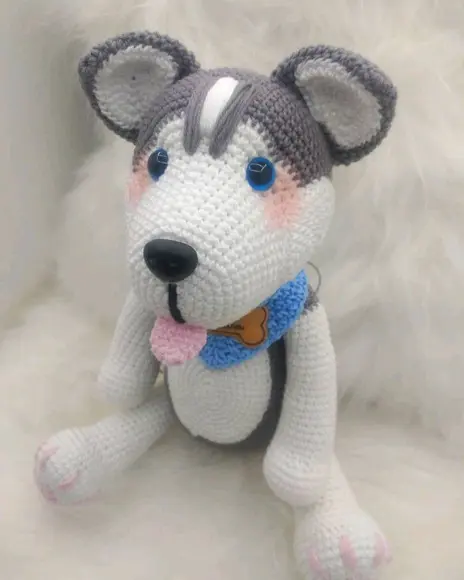 Amigurumi Cachorrinho Husk Siberiano