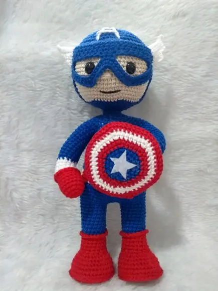 Amigurumi Capitão América
