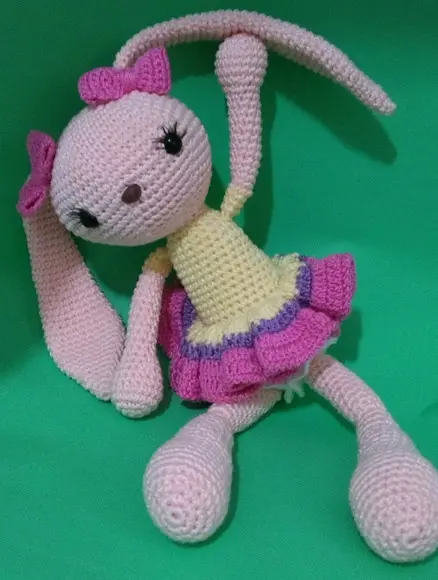 Amigurumi Coelhinha Rose
