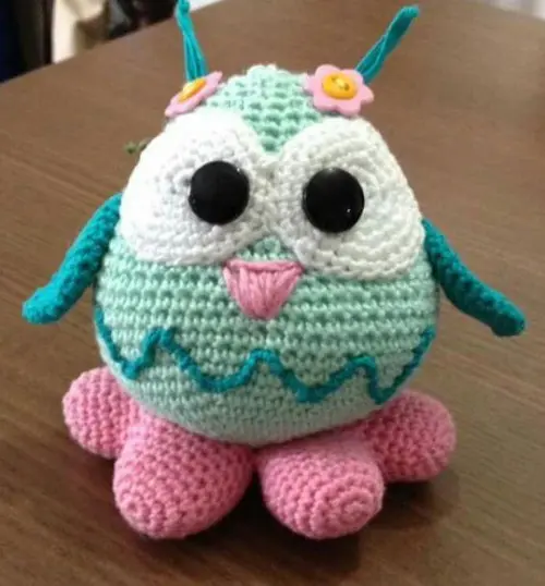 Amigurumi corujinha Love