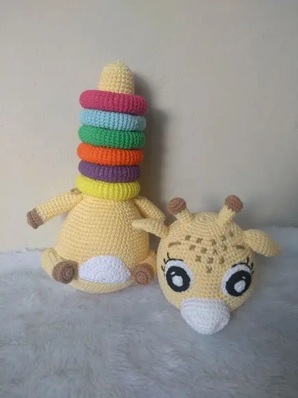 Amigurumi Girafa Monta e Desmonta