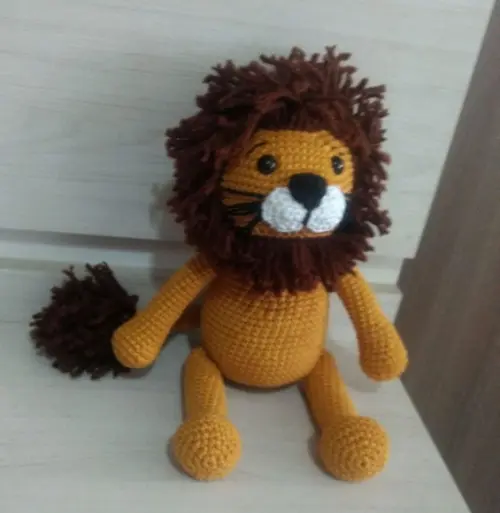 Amigurumi Leão em Crochê