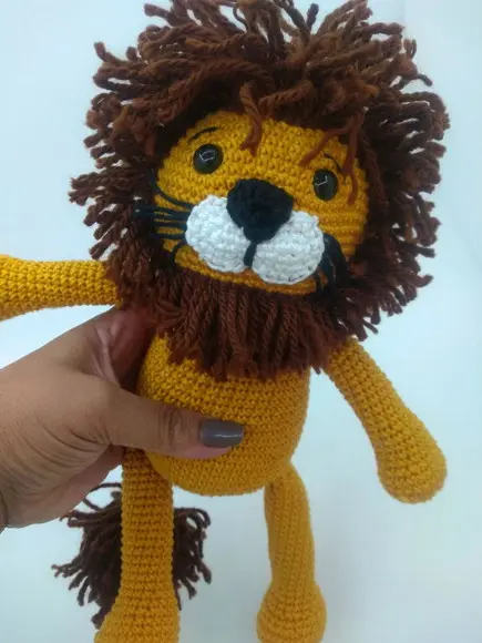 Amigurumi Leão em Crochê