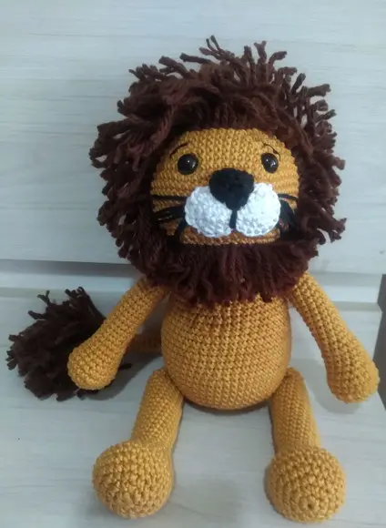 Amigurumi Leão em Crochê