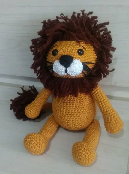 Amigurumi Leão em Crochê