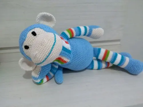 Amigurumi Macaco Colorido