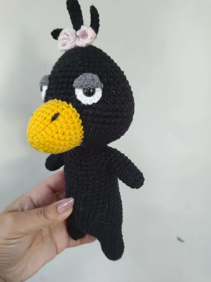 Amigurumi Personagem Dorama - Passarinho Preto