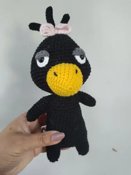 Amigurumi Personagem Dorama - Passarinho Preto