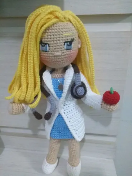 Amigurumi Profissões - Nutricionista