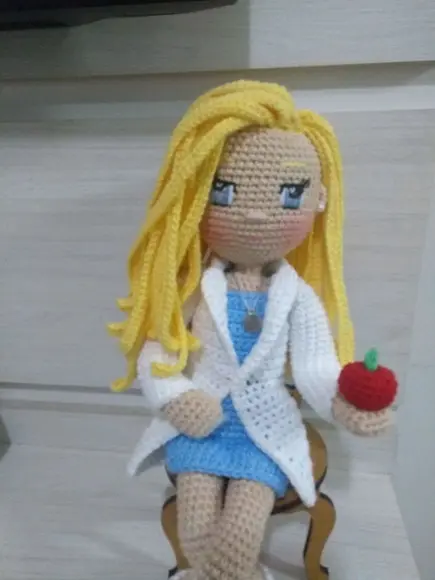Amigurumi Profissões - Nutricionista