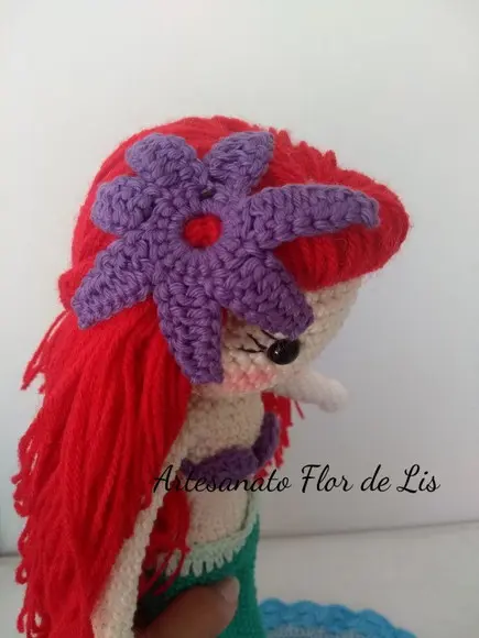 Amigurumi Sereia Ariel