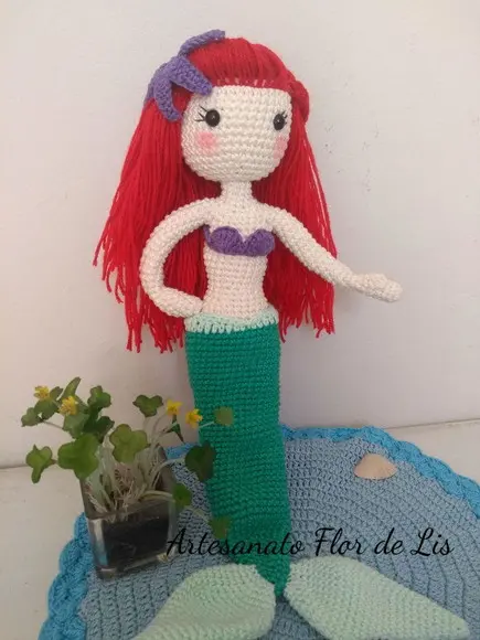 Amigurumi Sereia Ariel