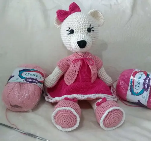 Amigurumi Ursa Rose Baby