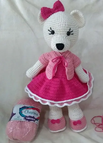 Amigurumi Ursa Rose Baby