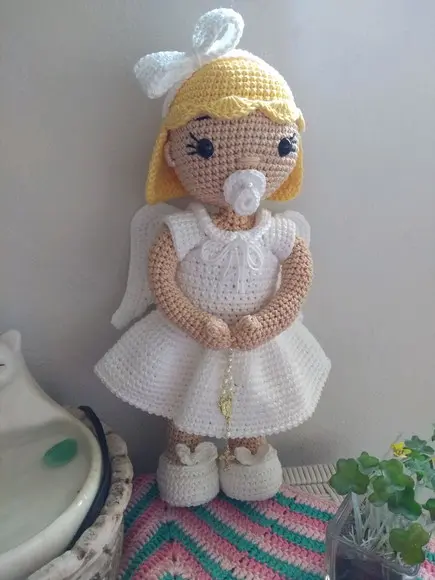 Anjinha Baby da Artesanato Flor de Lis