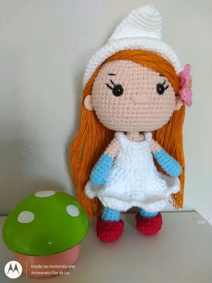 Boneca Pequena Smurfette