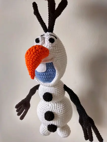 Boneco de Neve Amigurumi