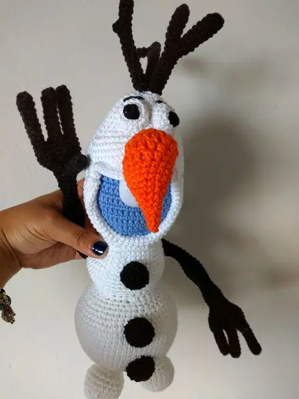 Boneco de Neve Amigurumi