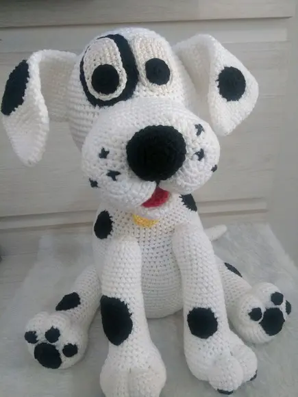 Cachorrinho Dalmata - Amigurumi De Crochê