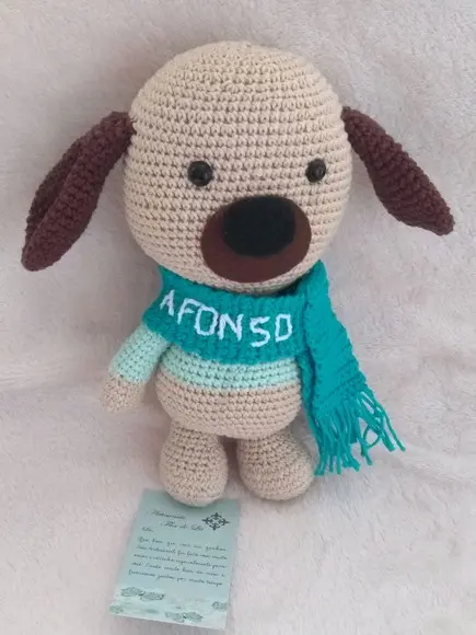 Cachorrinho com Nome Bordado