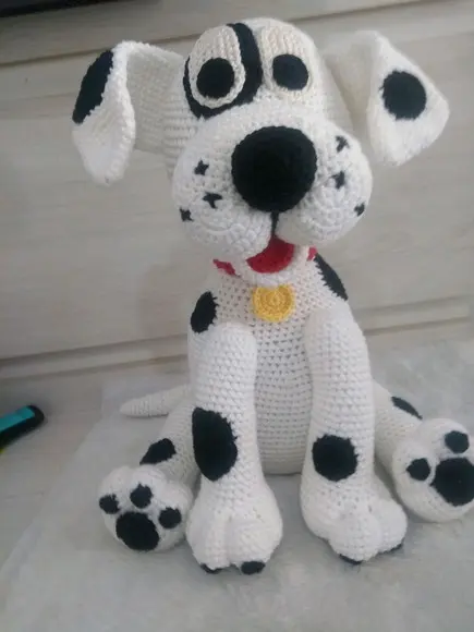 Cachorrinho Dalmata - Amigurumi De Crochê