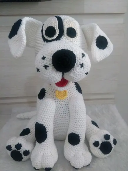 Cachorrinho Dalmata - Amigurumi De Crochê