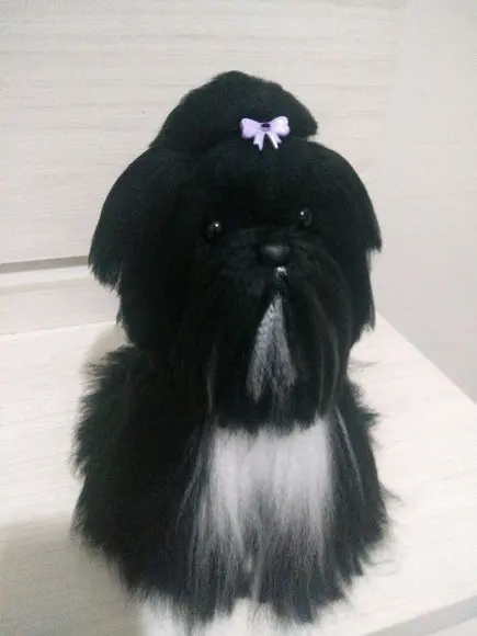 Cachorrinho Lhasa Apso - Amigurumi de Crochê