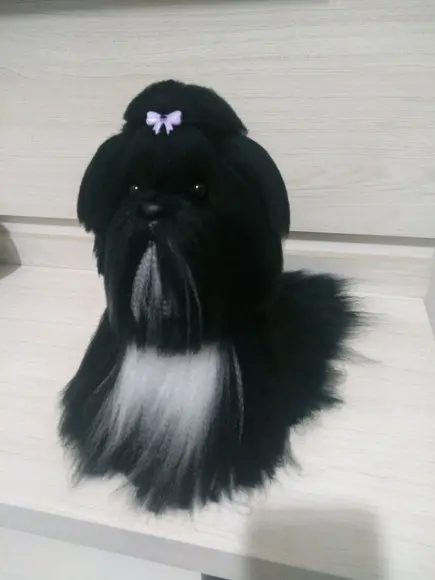Cachorrinho Lhasa Apso - Amigurumi de Crochê