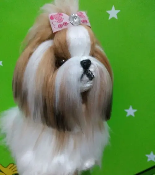 Cachorrinho Shitzu - Amigurumi de Crochê