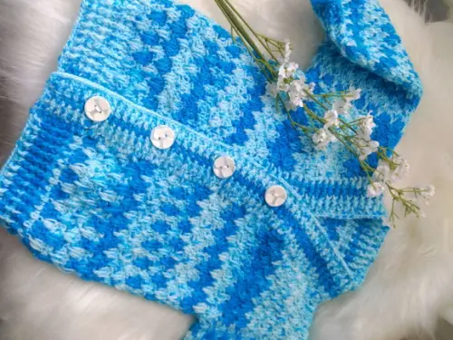 Casaquinho de Croche para bebe