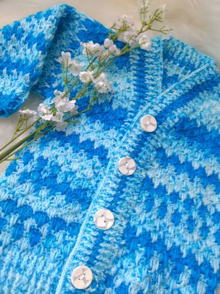 Casaquinho de Croche para bebe