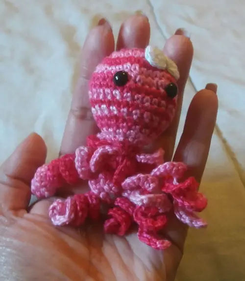 Chaveiro Mini Polvo em croche